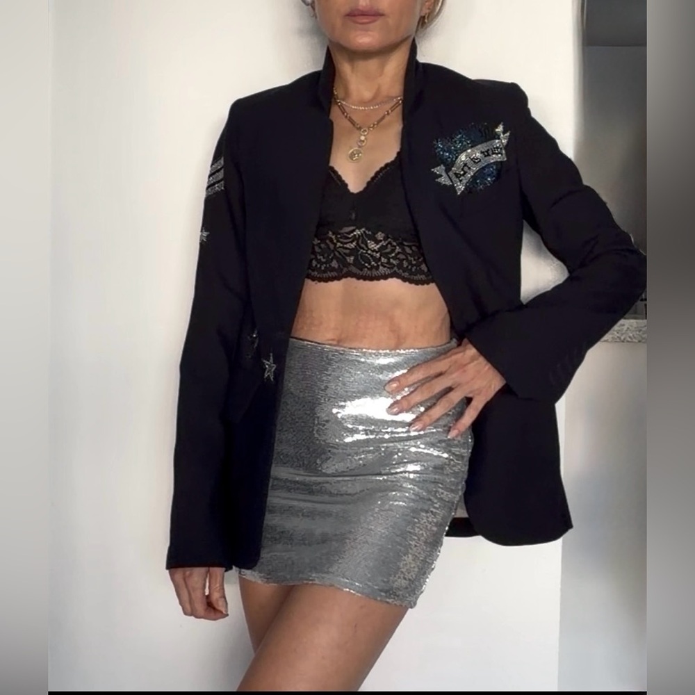 Zadig & Voltaire Black Embellished Blazer
